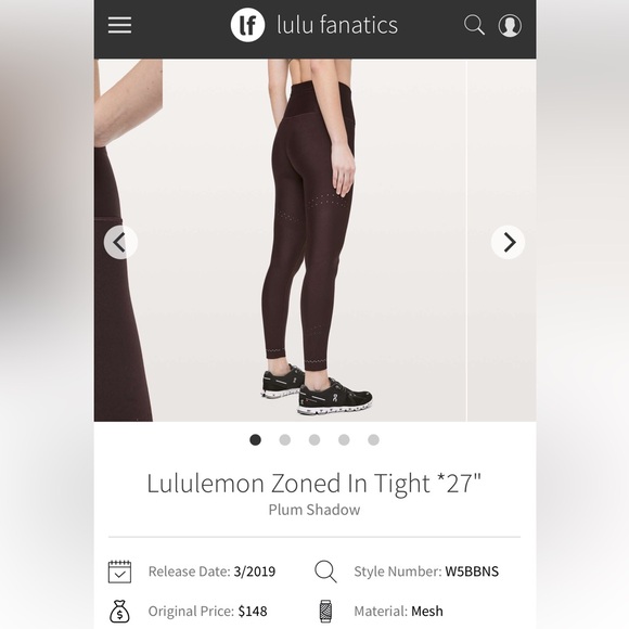 Lululemon Zoned In Tight *27" - Picture 13 of 16